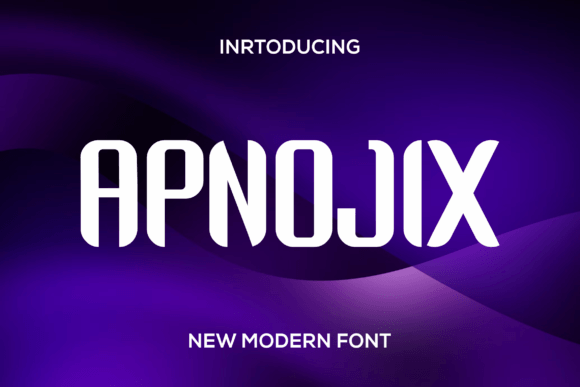 Apnojix: A Modern Sans Serif for Bold Design Statements