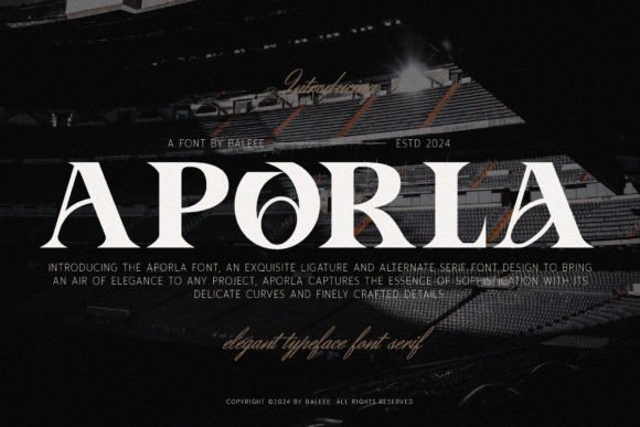 Aporla Serif Font for Modern Branding and Digital Content
