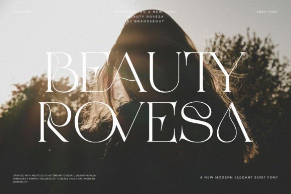 Beauty Rovesa: A Serif Font for Elegant Editorial Design