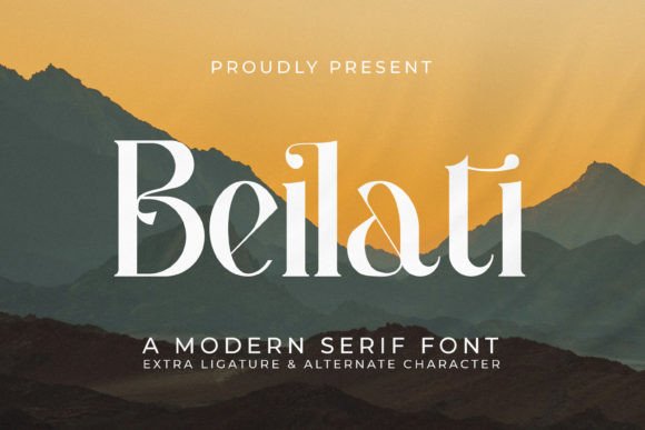 Beilati: A Modern Serif Font for Handmade Creations