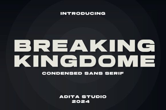 Breaking Kingdome: A Modern Sans Serif for Editorial Projects