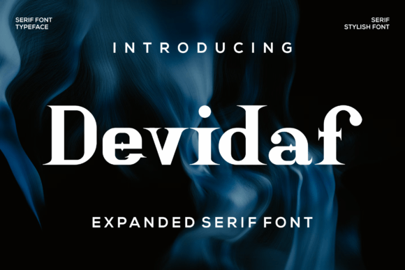 Devidaf Font for Web Design: A Bold Serif Display Typeface