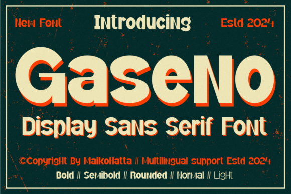 Gaseno - A Modern Sans Serif Font for Campaign Design