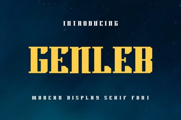 Genleb: A Modern Font for Professional Branding