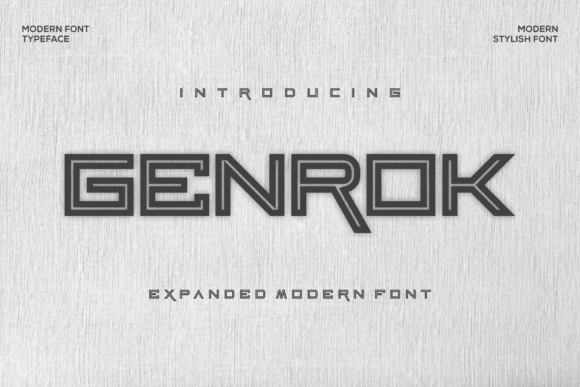 Genrok Font for Bold Branding Projects