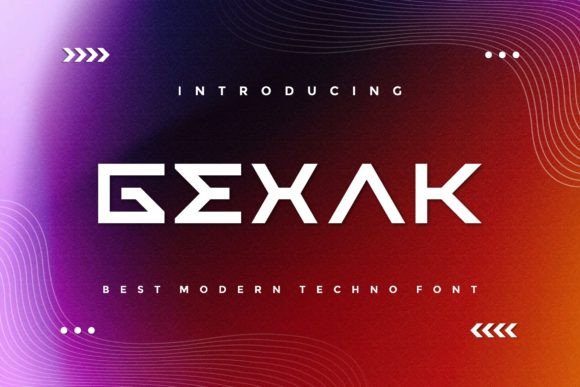 Gexak: A Modern Font for Bold Branding