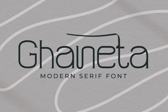 Ghaneta Serif Font for Editorial Design