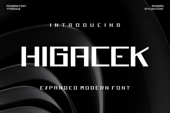 Higacek Font – A Bold Modern Typeface for Branding