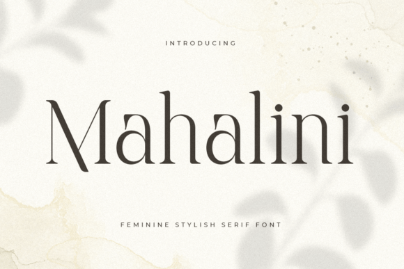 Mahalini: A Modern Serif Font for Polished Branding