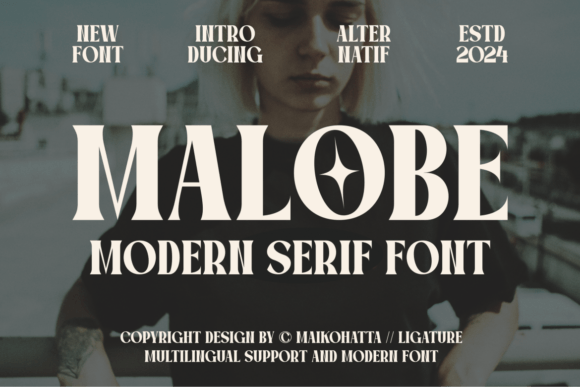 Malobe: A Modern Serif Font for Branding Projects