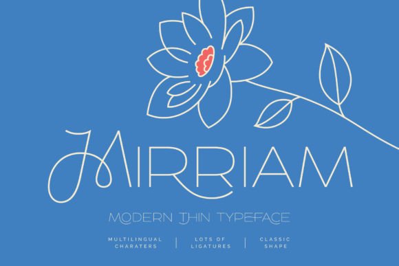 Mirriam — A Modern Thin Sans Serif Font for Digital Design