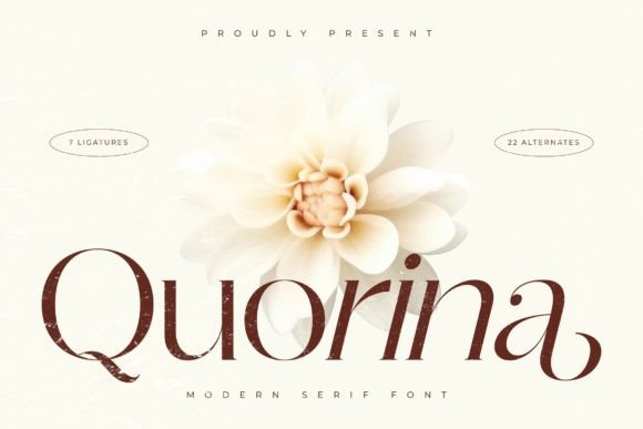 Quorina: A Modern Serif Font for Digital Branding