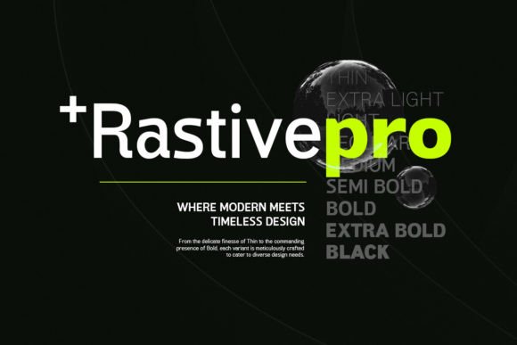 Rastive: A Modern Sans Serif for Clean Editorial Design