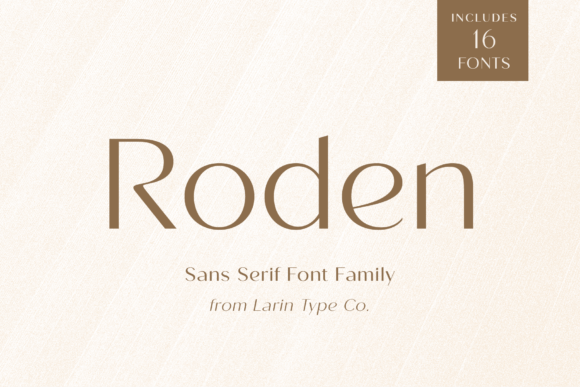 Roden: A Modern Sans Serif Font for Editorial Elegance