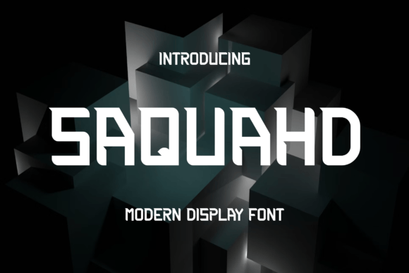 Saquahd Font for Bold Branding and Campaign Design