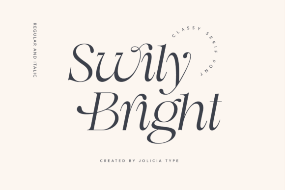 Swily Bright: A Modern Serif Font for Digital Branding